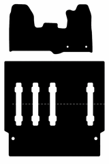 Ford Transit Custom Crew Cab Van Mats (2013-Current)