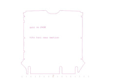 Mercedes Vito Special Taxi Version 2005 - 2015 Rear Section