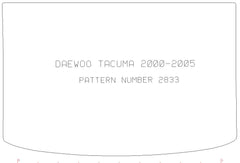 Daewoo Tacuma 2000 - 2005 Boot Mat