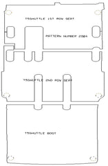 Volkswagen VW T5 Shuttle Rear In 3 Sections LWB 2003 - 2015