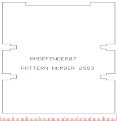 Landrover Defender 90 1990 - 2017 Rear Mat With Seat Cut Outs