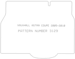 Vauxhall Astra Coupe 2004 - 2009 Boot Mat