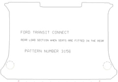Ford Transit Connect 2002 - 2014 Load Area When Rear Seats Fitted