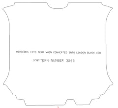 Mercedes Vito Taxi 2005 - 2015 Rear Section When Converted Into Black Cab