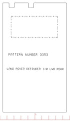 Landrover Defender 110 1983 - 2016 Rear Mat With Cut Out