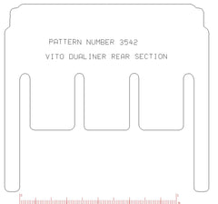 Mercedes Vito Dual Liner 2015 - Onward Fitted Rear Mat - Fits Under Trim Panels