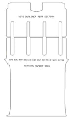 Mercedes Vito Dualiner LWB 2011 - 2015 Rear With Only One Row Of Seats