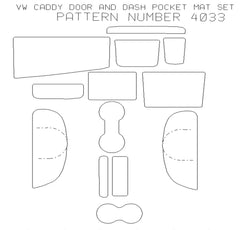 Volkswagen VW Caddy  2010 - 2015    Door And Dash Pocket Set