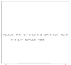 Peugeot Partner Crew Cab Rear (Van Derived ) 2008 - 2018