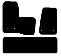 Ford Transit Custom Crew Cab 2019 - 2023 2 Pieces Front Mat Set