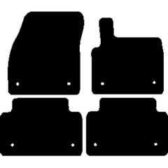 Landrover Range Rover Evoque 2019 - Onward Manual Alternative Clips In All Mats