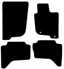 Mitsubishi L200 Double Cab Fits Years 2006 To 2015 This Is A Four Piece Set With Off Set  Floor Fixing Clips In The Drivers Mat