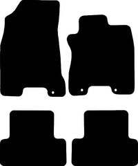 Nissan X Trail Fits Years 2007 To 2013 This Is A Four Piece Set With Floor Fixing Clips In The Driver Mat & 1X In The Passenger Mat