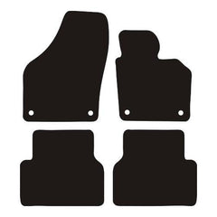 Vw Tiguan Fits Years 2007 To 2016 This Is A Four Piece Set With Floor Fixing Clips In The Driver & Passenger Mats