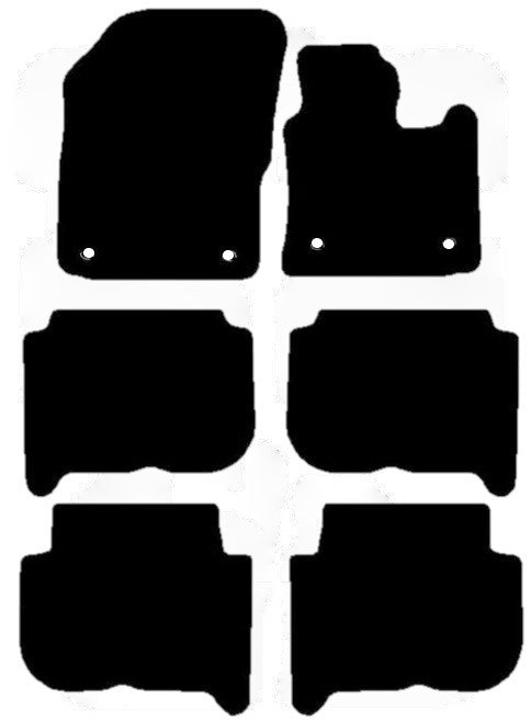 Volkswagen Touran 2007-2010  6 Piece Set With Oval Clips