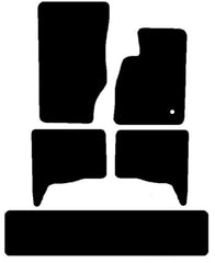 Chrysler Jeep Commander Car Mats  Years 2006 To 2010 This Is A Five Piece Set With 1X Floor Fixing Clip In The Driver  Mats