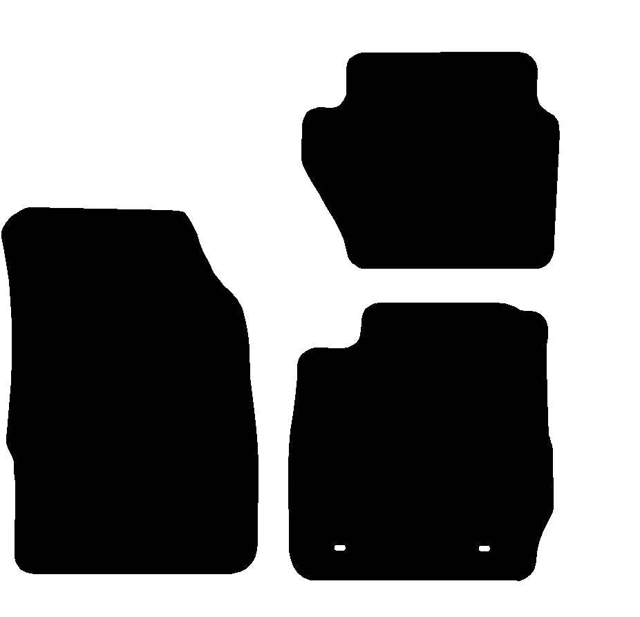 Ford Fiesta MK7 2009-2011 LHD Car Mats Oval Fixing
