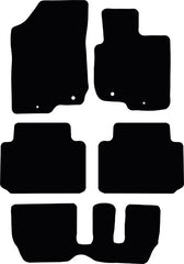 Kia Carens Fits Years 2007 To 2012  Automatic  7 Seats Version This Is A Five Piece Set With Floor Fixing Clips In The Driver & Passenger Mats