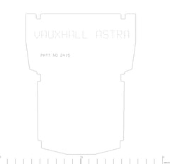 Vauxhall Astra Van  2006 - 2012    2 Rear Floor