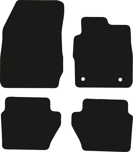 Ford Fiesta MK7 2011-2017 Car Mats With New Fixing System