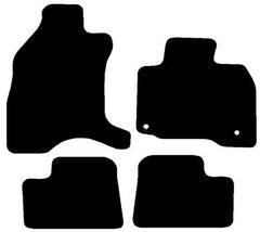 Citroen C-Zero Car Mats  Years 2011 To 2015 This Is A Four Piece Set With Floor Fixing Clips In The Drivers Mat