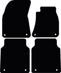 Audi A8 Long Wheelbase Car Mats Years 2010 To 2018 This Is A Four Piece Set With Floor Fixing Clips In All Four Mats