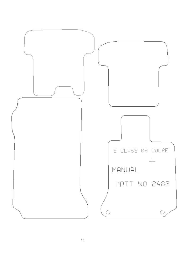 Mercedes E Class Coupe 2009-2017  Manual 2 Clip Version