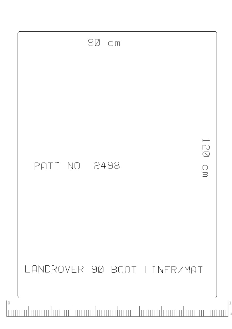 Land Rover Defender 90 1990-2017 Rear Mat