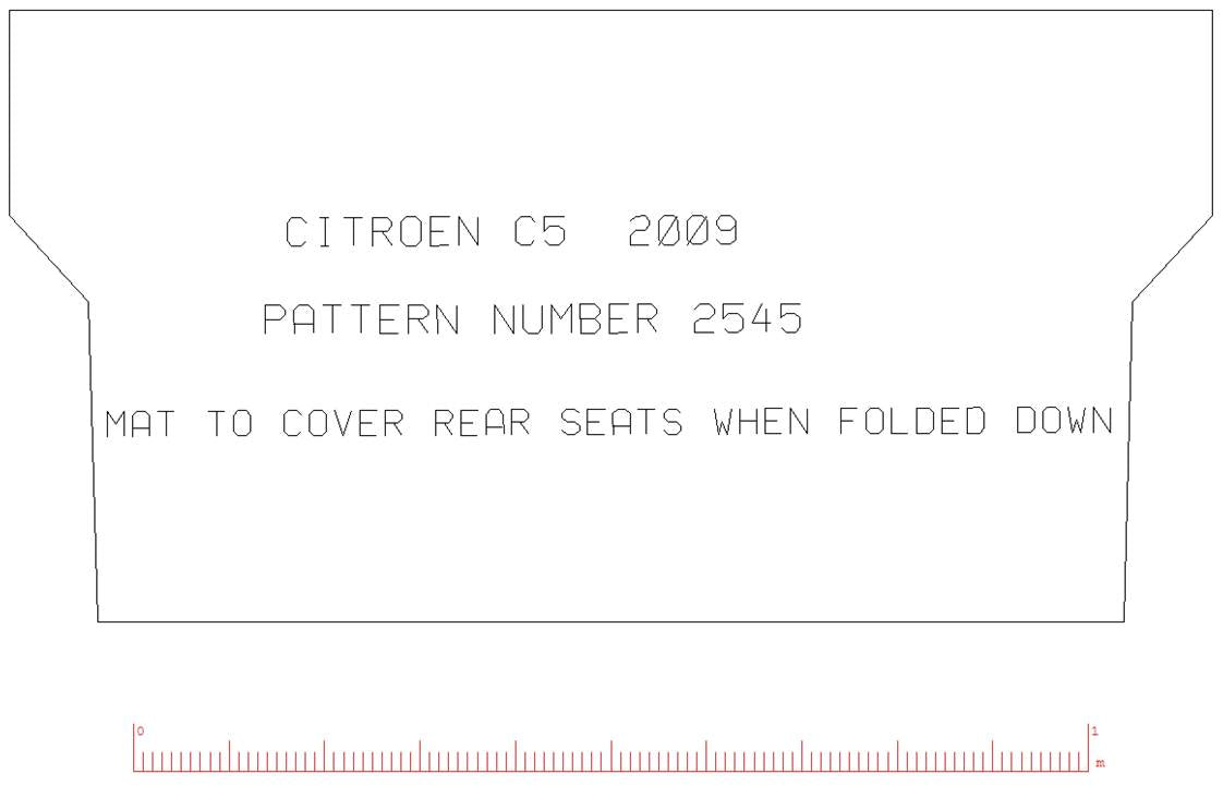 Citroen C5 2008-2018 Rear Seat Cover Estate Version