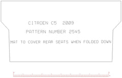 Citroen C5 2008 Rear Seat Cover Estate Version Tailored Car Mats