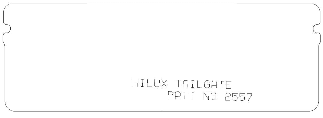 Toyota Hi-Lux tailgate 2011-2016