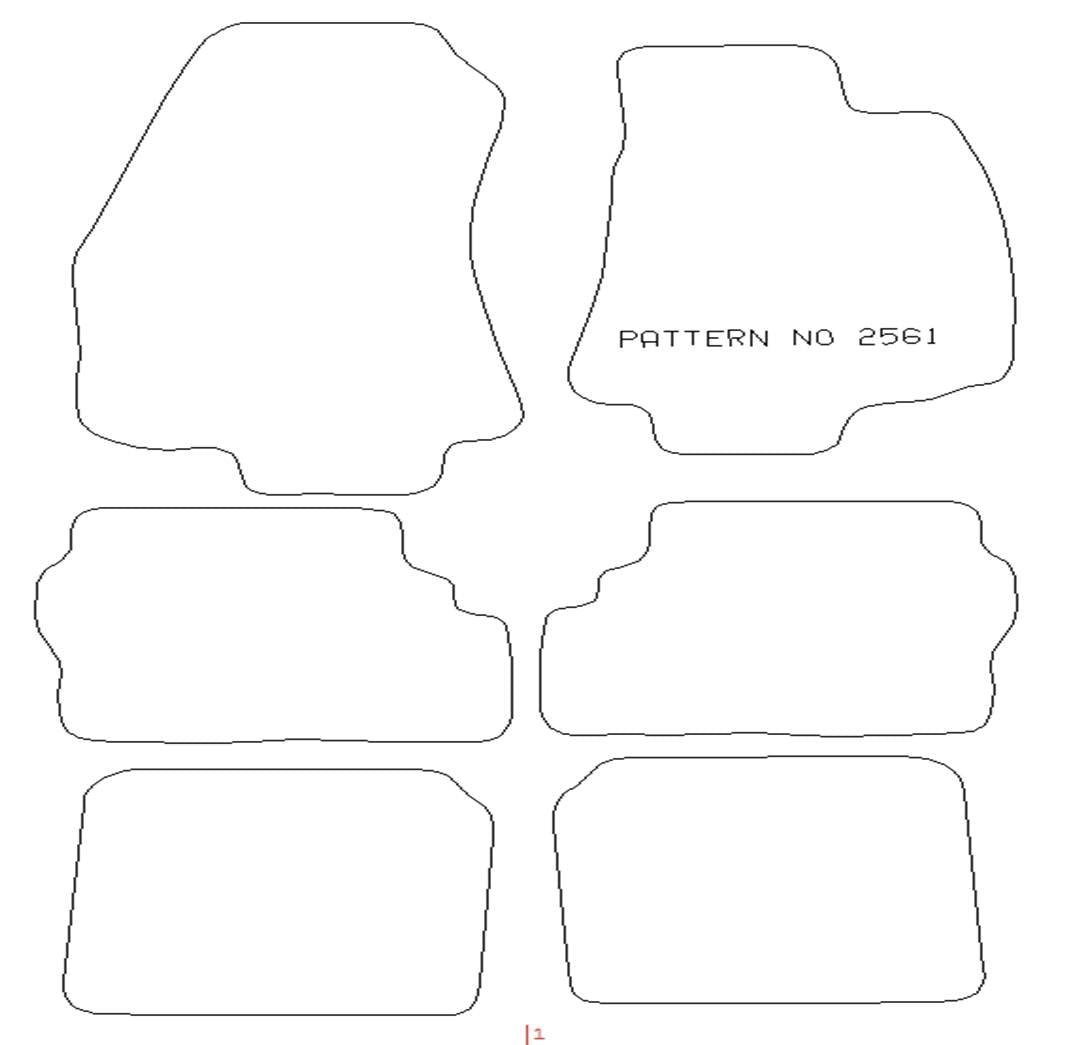 Vauxhall Zafira 1998-2005  6 Piece Set With No Clips