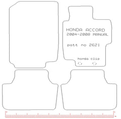 Honda Accord 2004-2008 Manual Tailored Car Mats