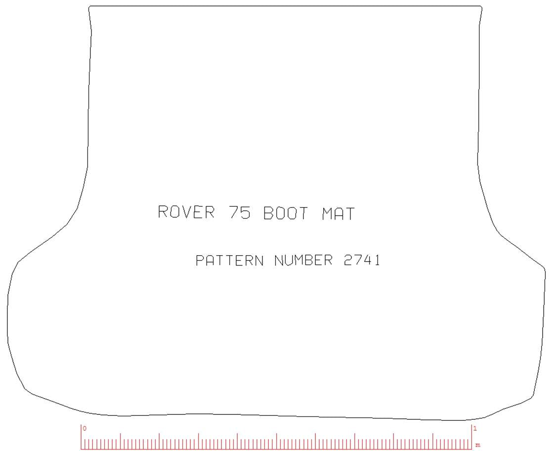 Rover 75 Saloon 1999-2005 Boot Mat