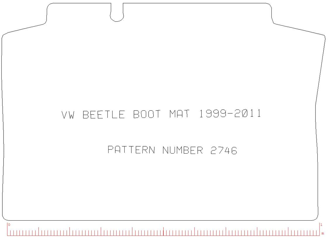 Volkswagen Beetle 1999-2011 Boot Mat