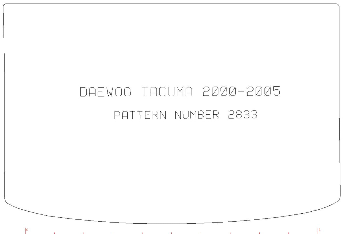 Daewoo Tacuma 2000-2005 Boot Mat