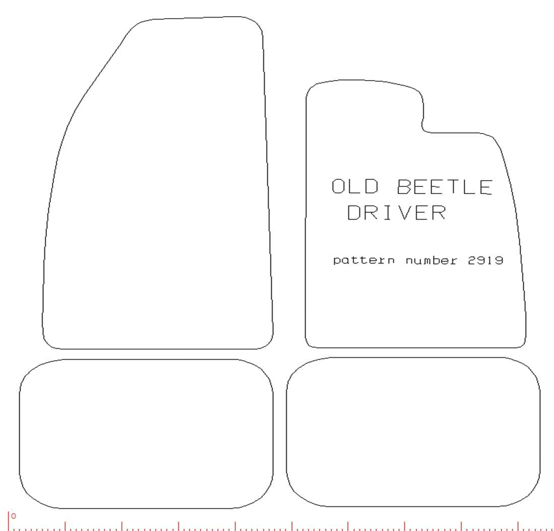 Classic VW Classic Beetle 1967-Onward  Over Mat Set