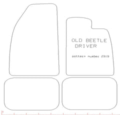 Classic VW Classic Beetle 1967 - Onward    Over Mat Set
