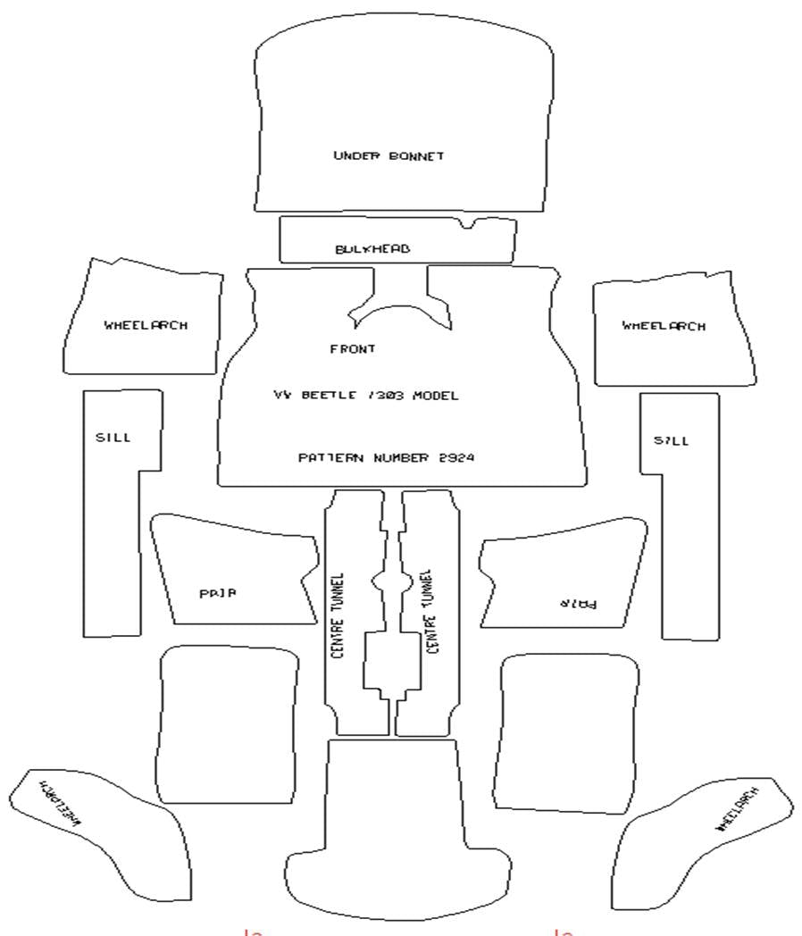 Classic VW Classic Beetle 1303 Model 1970-1975  Full Carpet)