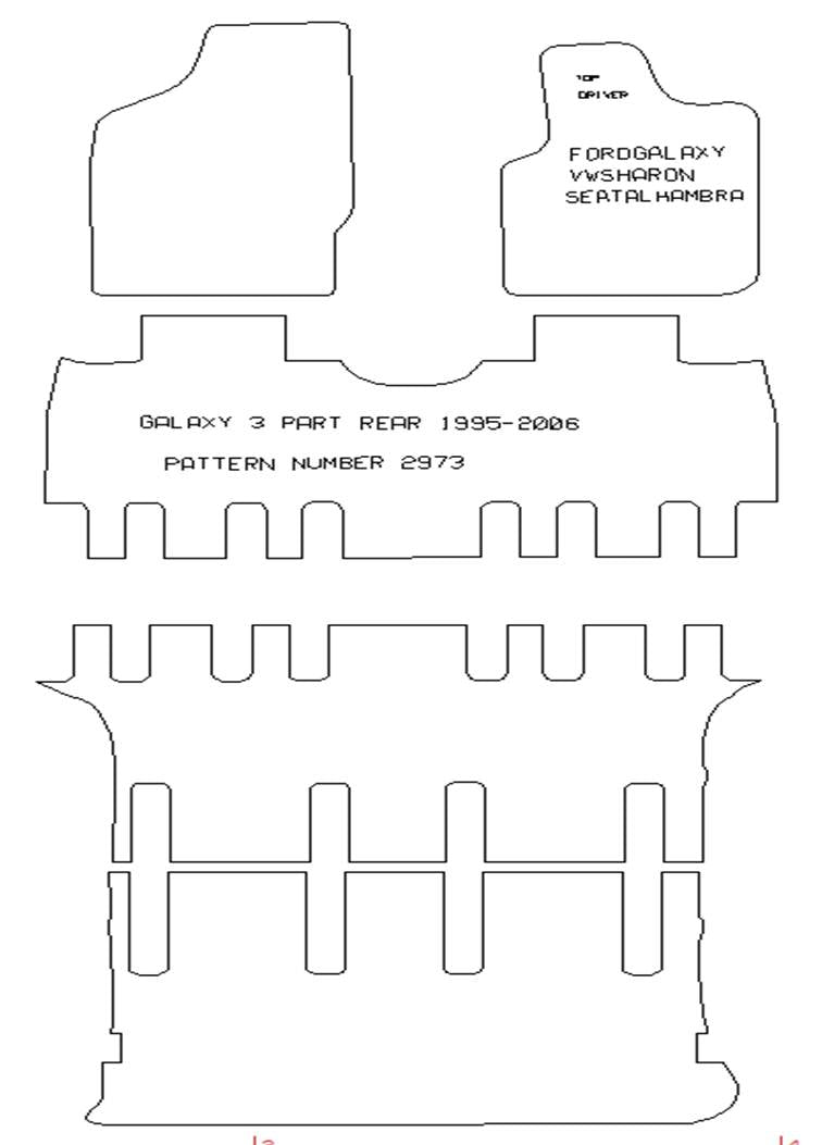 Ford Galaxy To 1995-2006  With Full 3 Part Rear