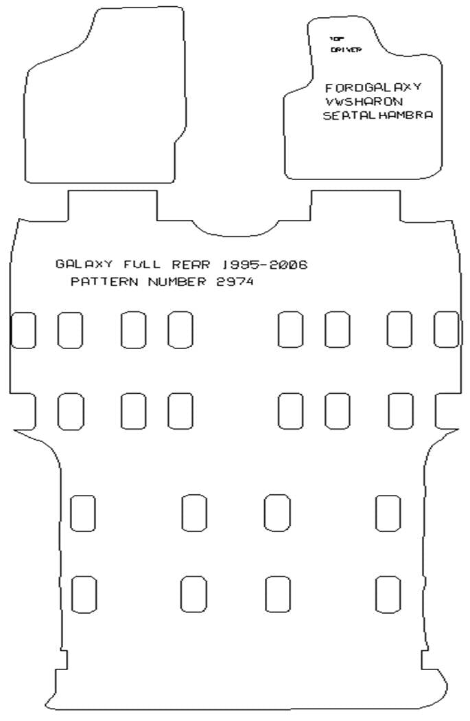 Ford Galaxy 1995-2006  With Full Single Piece Rear