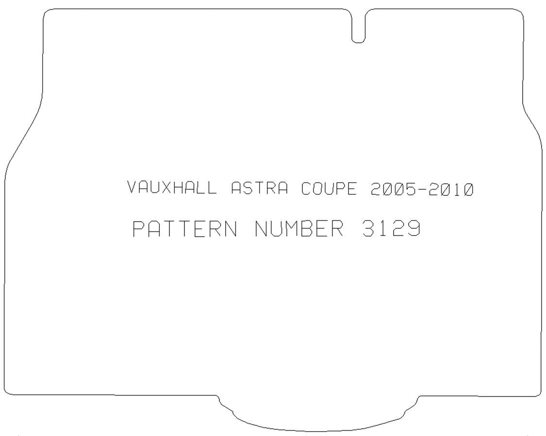 Vauxhall Astra Coupe 2004-2009 Boot Mat