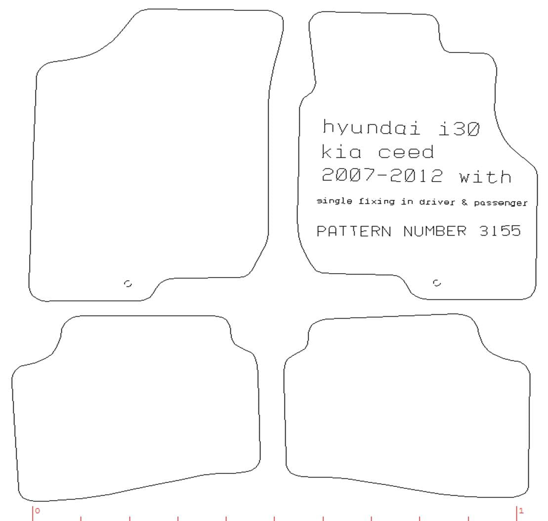 Hyundai I30 And Kia Ceed Single Hook Fix Driver And Pass 2007-2012