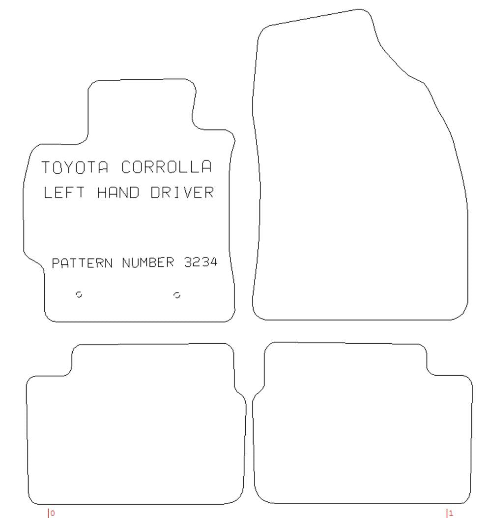 Toyota Corolla 2006-2013 LHD Car Mats
