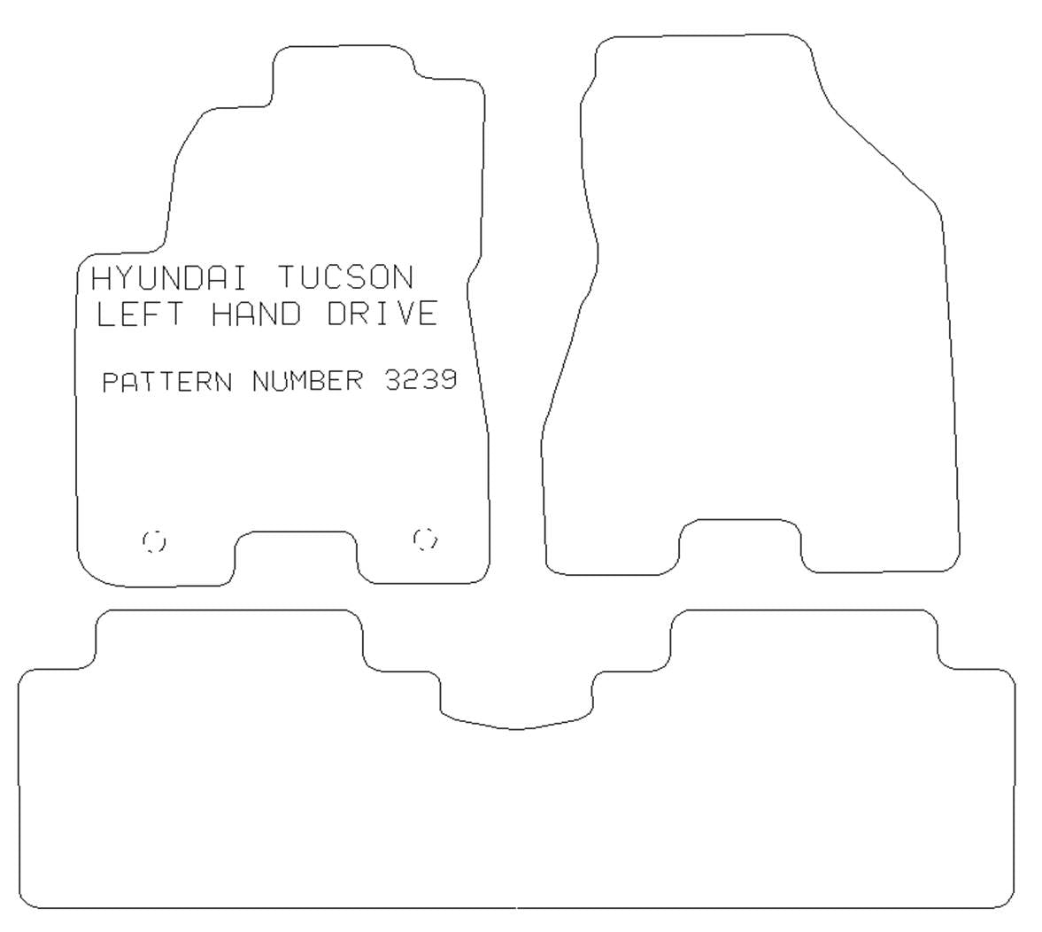 Hyundai Tucson 2004-2015 LHD Car Mats