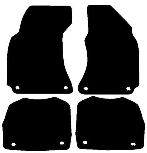Skoda Superb 2002-2008  With Fixings In All Mats