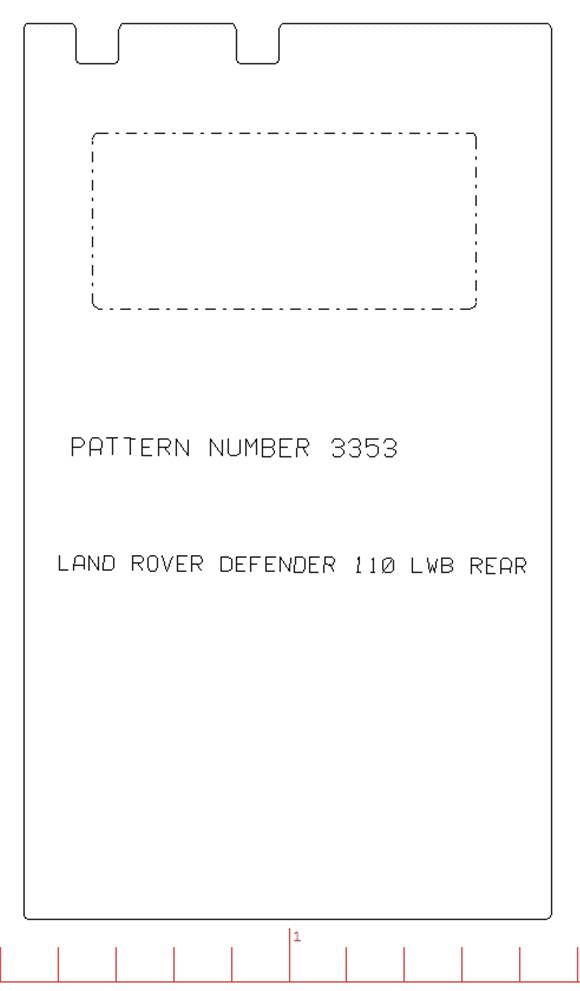 Land Rover Defender 110 1983-2016 Rear Mat With Cut Out