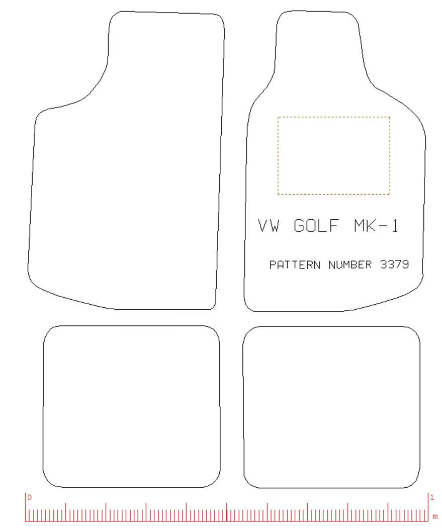 Volkswagen Golf MK1  1974-1983 Car Mats Alternative