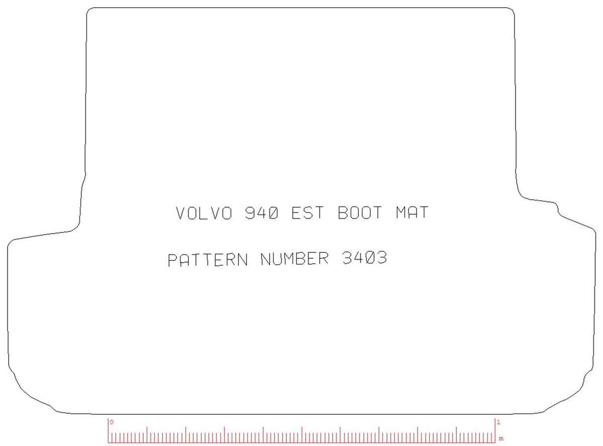 Volvo 940 1990-1998 Boot Mat