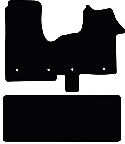 Renault Traffic 2014 / Vauxhall Vivaro Crew Cab 2014-2019 2014-2019 Rear Mat